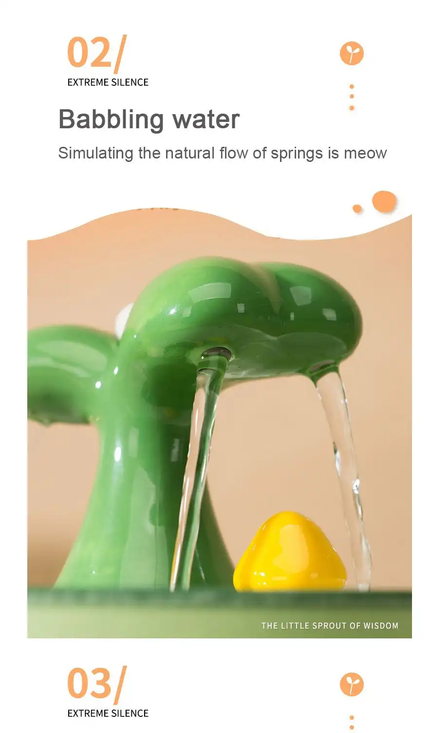 1.5L Electric Ceramic Pet Water Fountain Dispenser