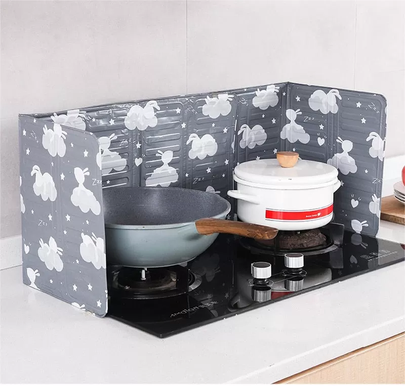 Aluminum Foldable Kitchen Gas Stove Baffle Plate