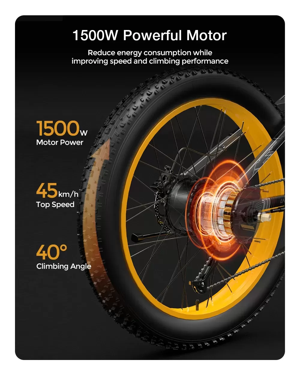 ✨Electric outdoor bike with 48V / 15AH battery✨