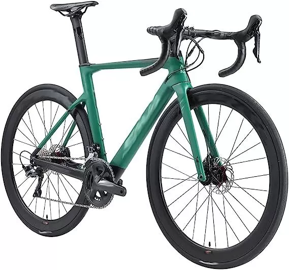 Carbon Fiber Racing Road Bike Hydraulic Disc Brake Road Bike with 22 Speeds