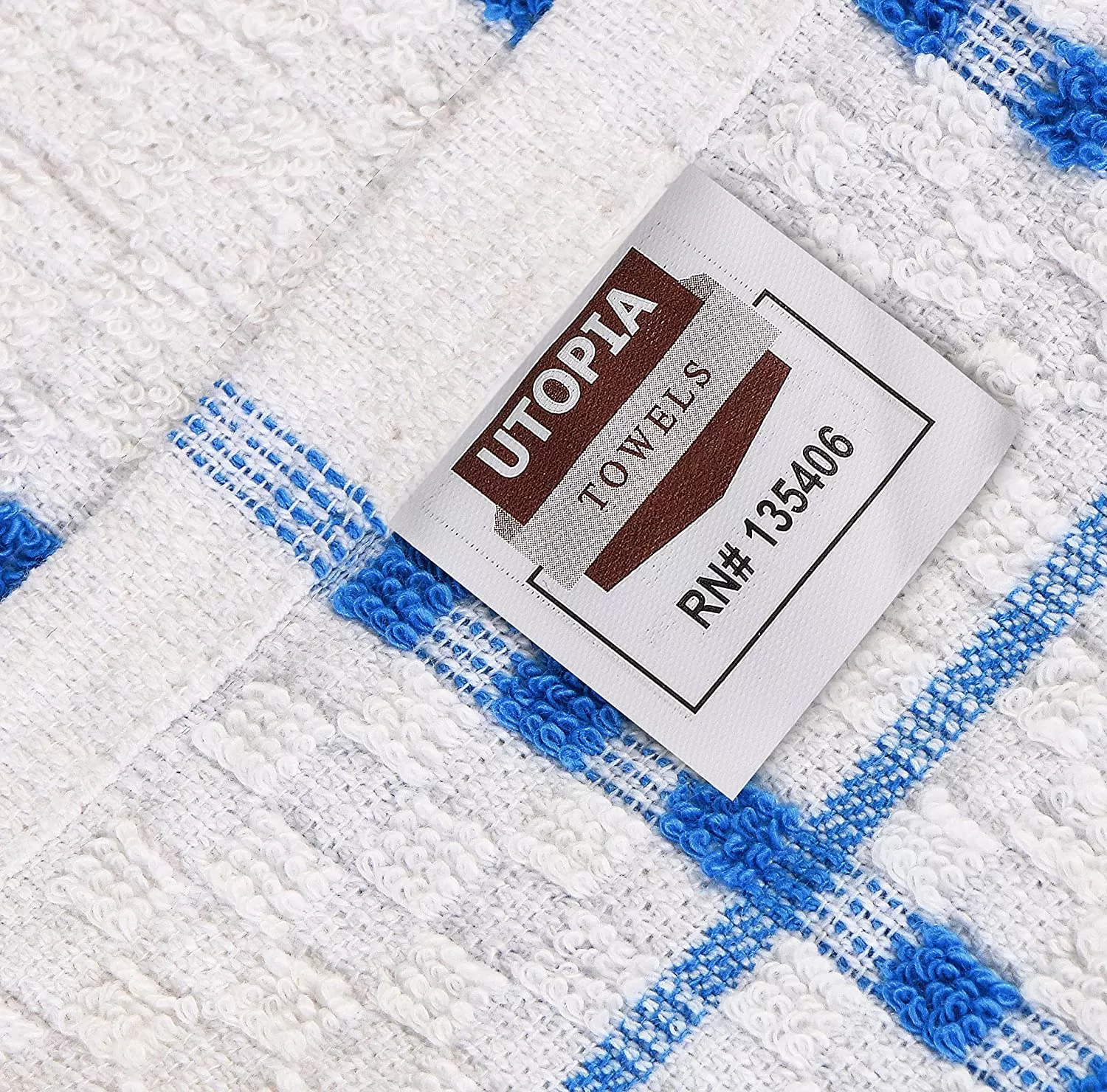 Kitchen Towels 12 Pack, 15 x 25 Inches, 100% Ring Spun Cotton Super Soft and Absorbent Linen Dish Towels, Tea Towels and Bar Towels Set (Black)