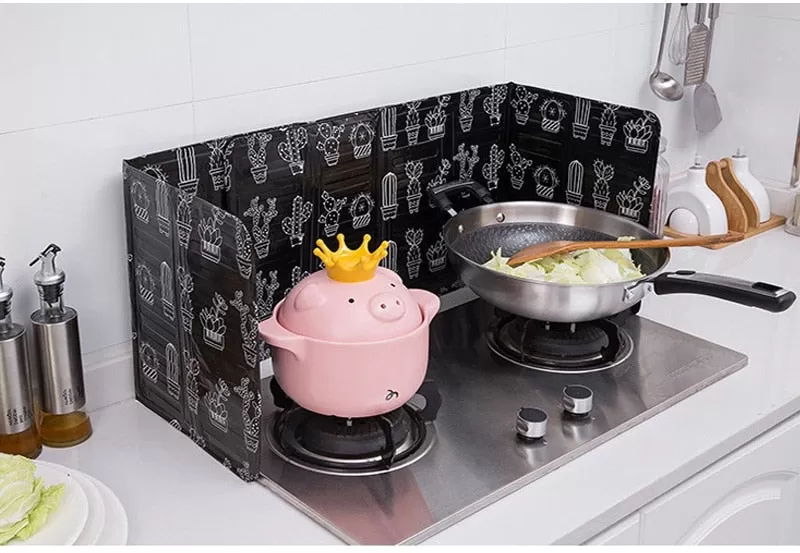 Aluminum Foldable Kitchen Gas Stove Baffle Plate