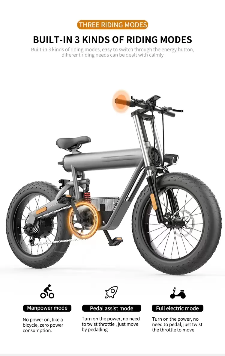 New Arrival 500W Electric Bicycle High Speed 50km E Bike⏰Limited time sale!