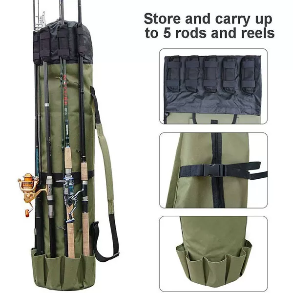 Portable Fishing Rod & Tackle Bag