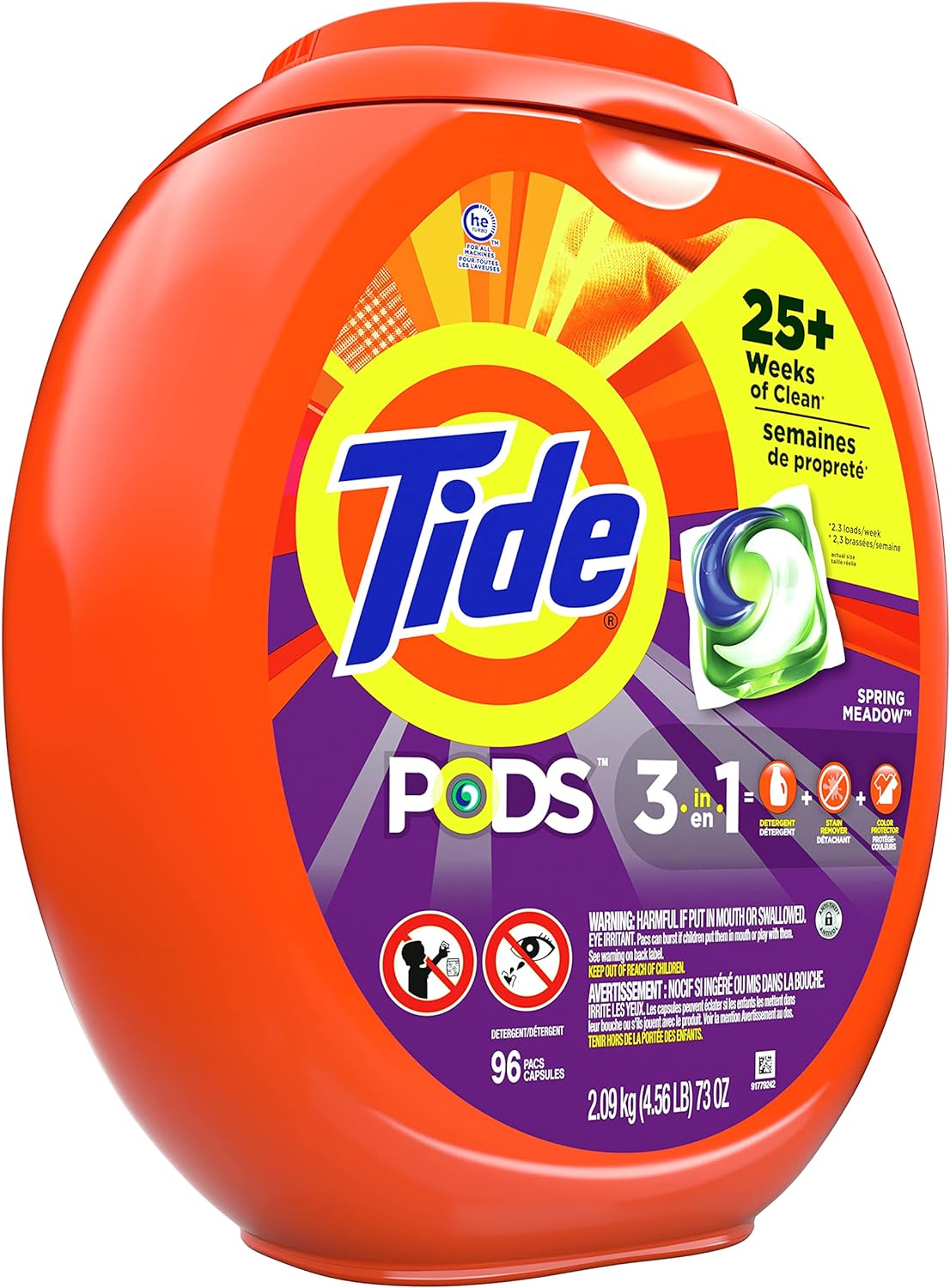 Tide PODS Laundry Detergent Soap Pods, Spring Meadow, 81 count