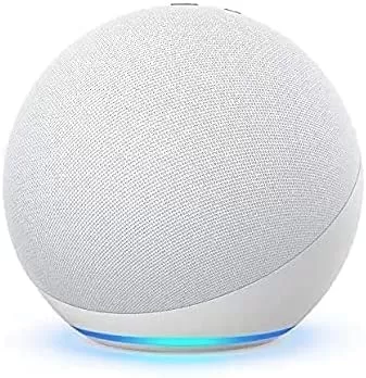 Echo (4th Gen) | With premium sound, smart home hub, and Alexa | Glacier White