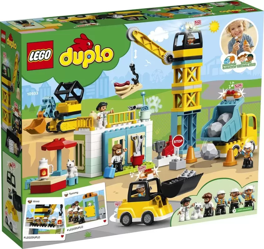 10933 DUPLO TOWER CRANE AND CONSTRUCTION