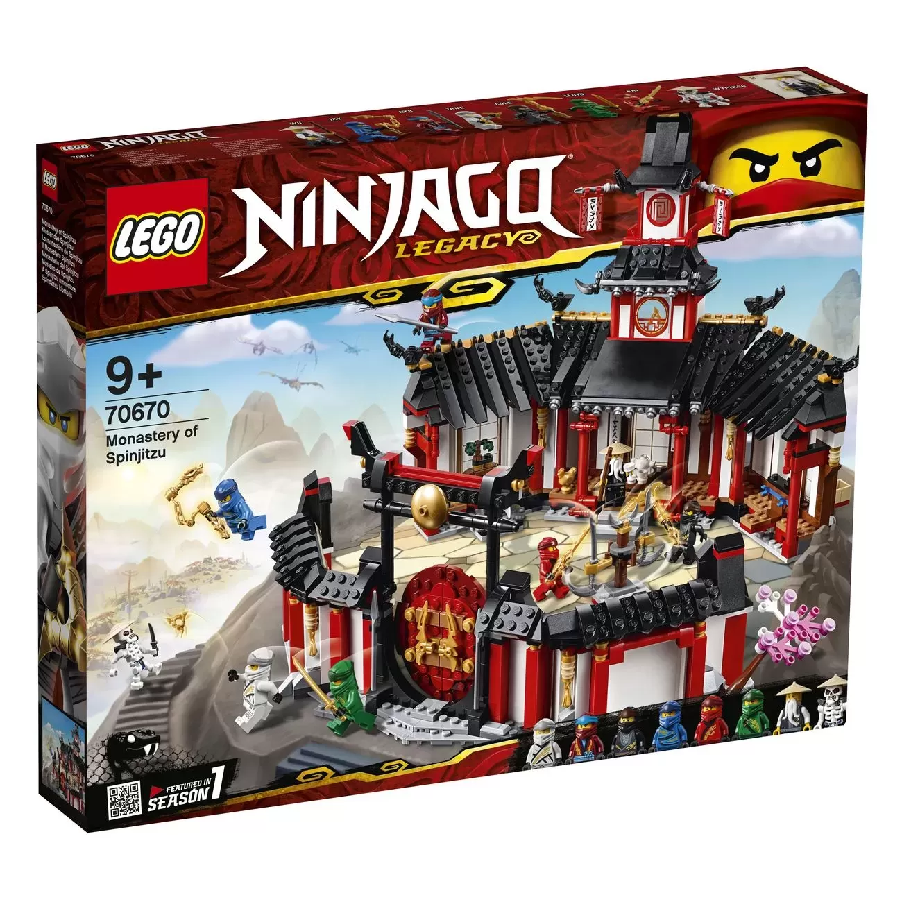 NINJAGO MONASTERY OF SPINJITZU 70670