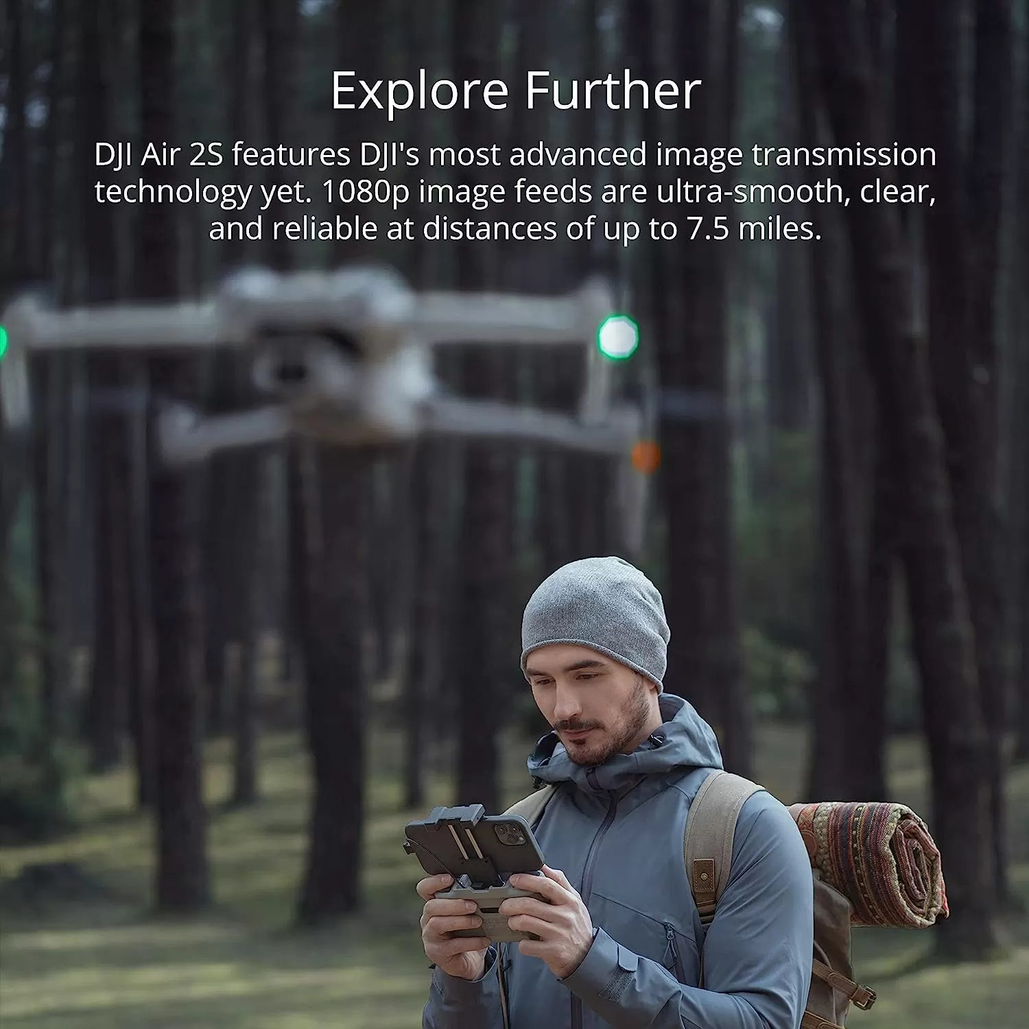 DJI Air 2S - Drone Quadcopter UAV with 3-Axis Gimbal Camera, 5.4K Video, 1-Inch CMOS Sensor, 4 Directions of Obstacle Sensing, 31-Min Flight Time, Max 7.5-Mile Video Transmission, MasterShots, Gray (Renewed)