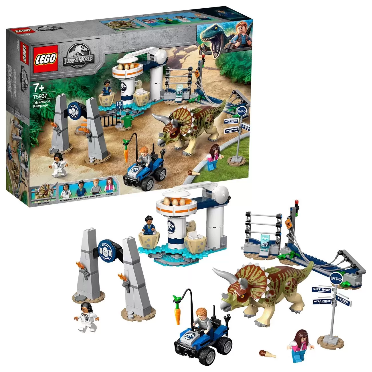 75937 JURASSIC WORLD TRICERATOPS RAMPAGE