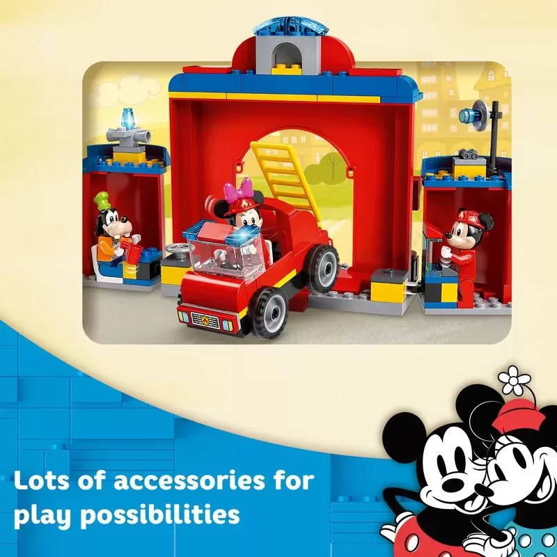 10776 MICKEY & FRIENDS FIRE STATION & TRUCK