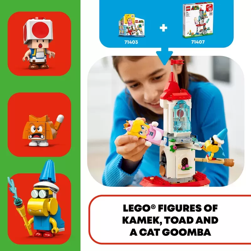 71407 SUPER MARIO CAT PEACH SUIT AND FROZEN TOWER EXPANSION SET