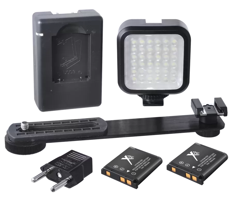 Canon EOS 90D DSLR Camera (Body Only) w/ 32GB & Deluxe Striker Bundle: Includes – Promaster  Canon LP-E6 and Duel battery Charger, MinI LID Light Kit, Tripod, Camera Bag + Striker Cleaning Kits.