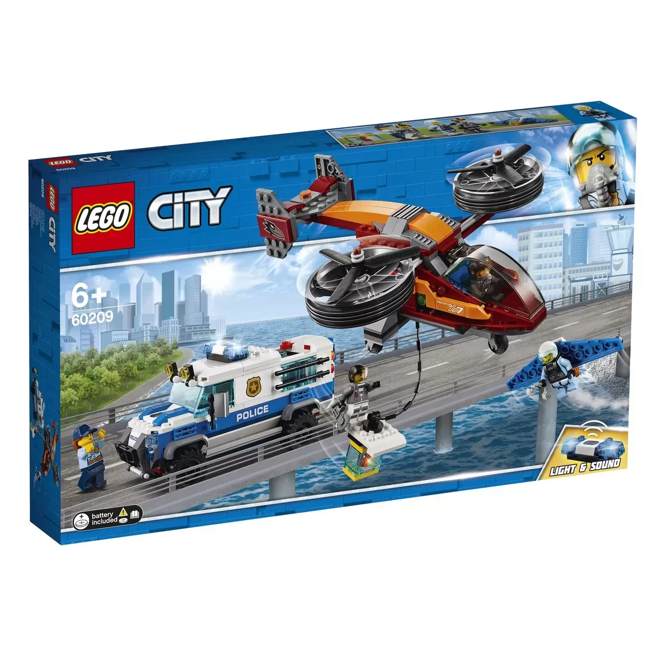 CITY SKY POLICE DIAMOND HEIST 60209