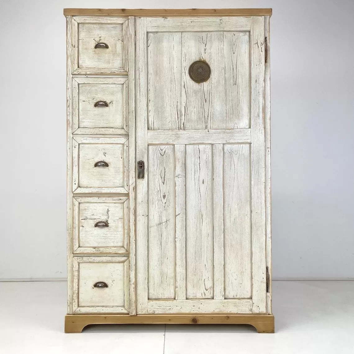 19th Century Eastern Europian Food Cabinet / Antique Storage Cabinet
