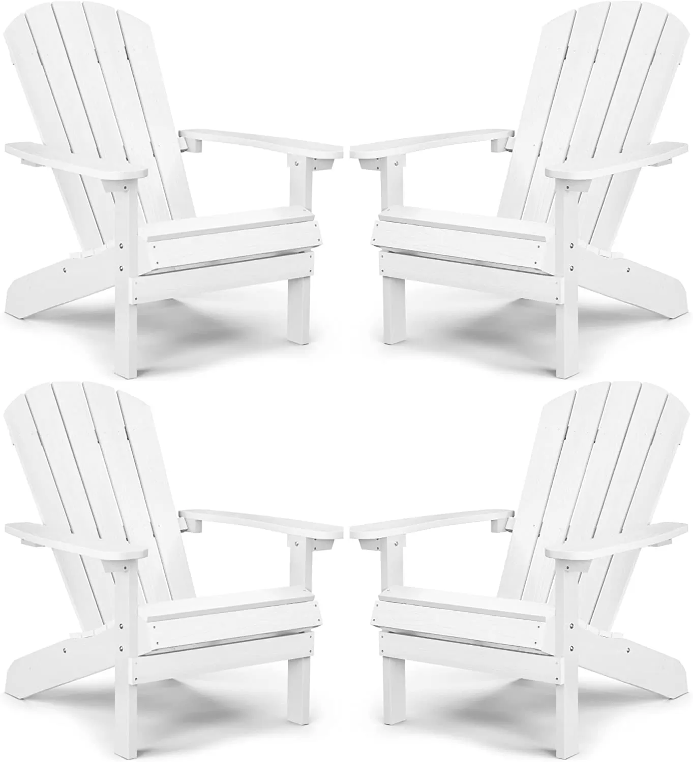 Adirondack Chair ,Patio Chairs 5 Steps Easy Installation,Widely Used in Outdoor, Fire Pit, Deck, Outside, Garden, Campfire Chairs