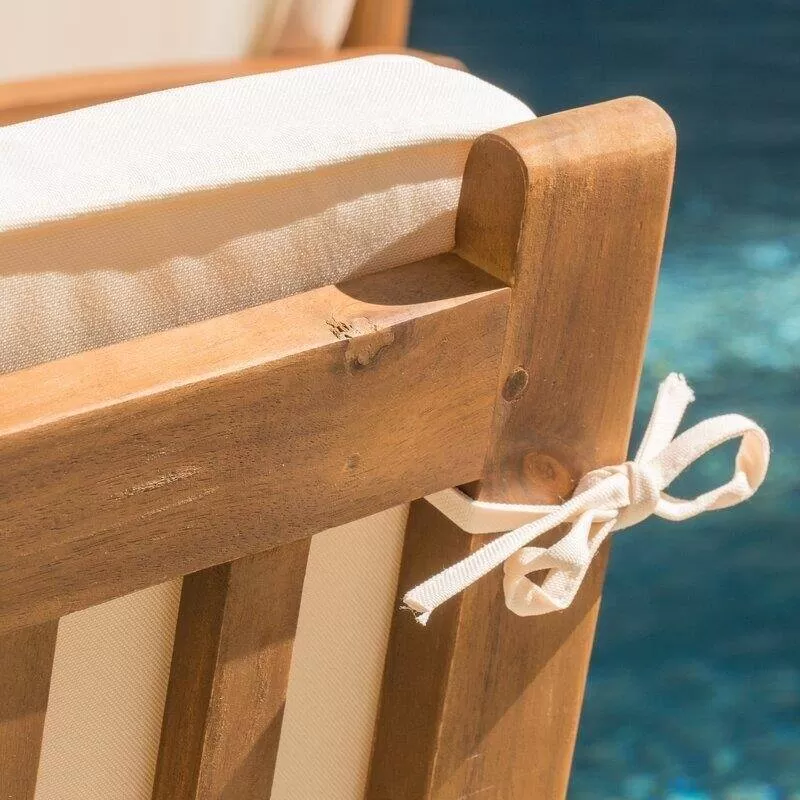 Solid Wood 8 - Person Seating Group with Cushions