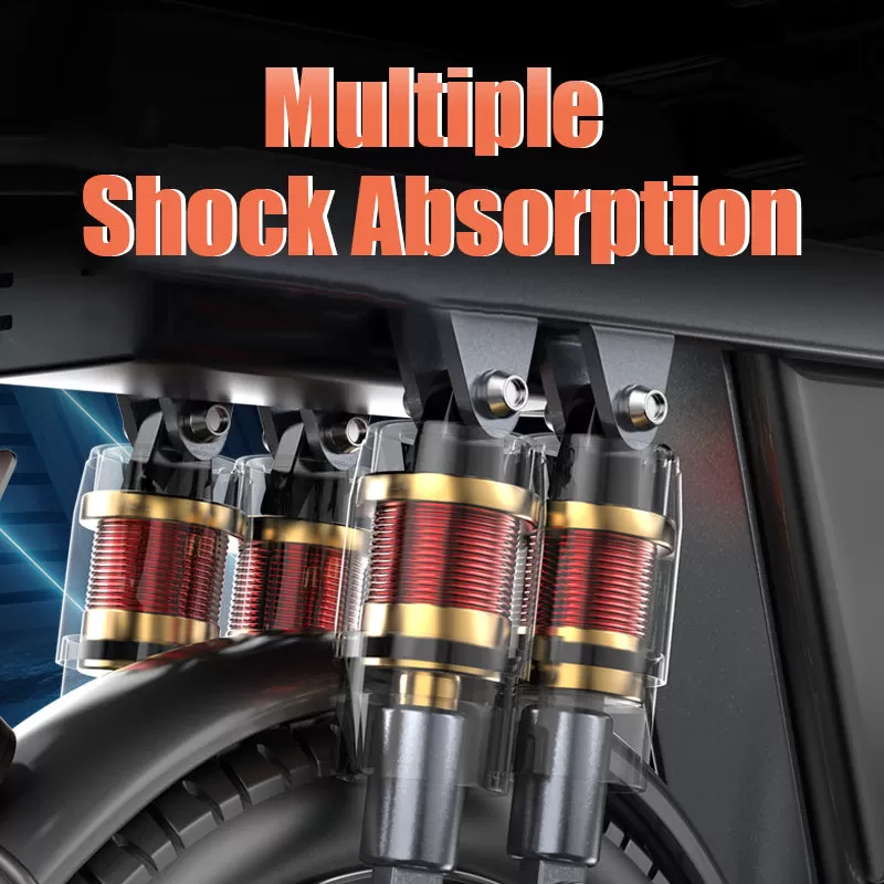 E-bike F12 Pro 48V12AH 400W Dual Motor Folding Ebike Aluminum alloy body, 14