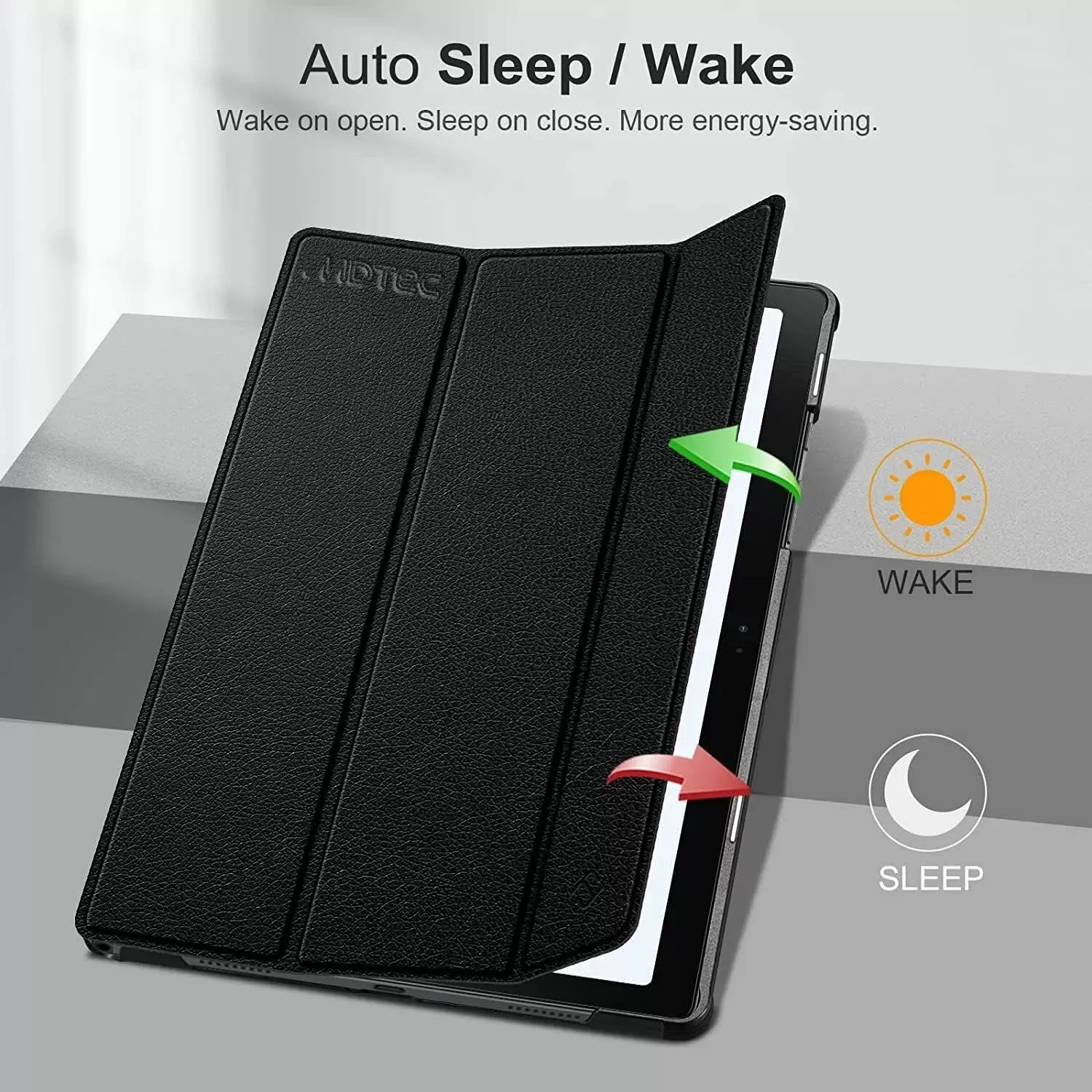 Galaxy Tab A8 10.5” Inch 32 GB Wi-Fi Android 11 Touchscreen International Tablet Bundle – MDTec Hard Back Tri-Fold Stand Cover Case and 64GB microSD Card [Gray]