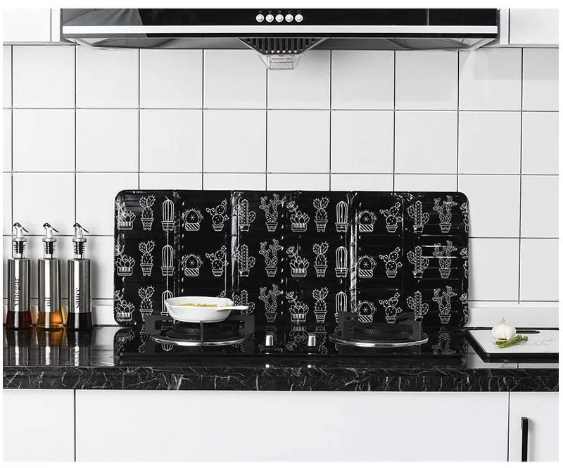 Aluminum Foldable Kitchen Gas Stove Baffle Plate