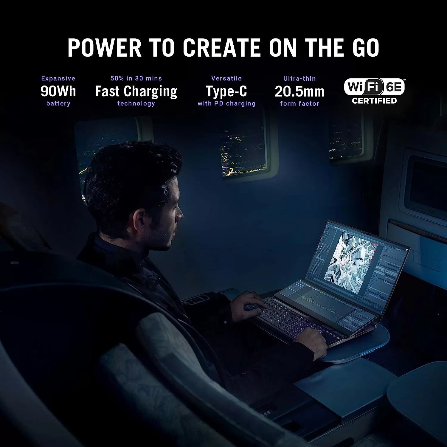 ASUS ROG Zephyrus Duo 16 (2022) Gaming Laptop, 16” Mini LED 240Hz/3ms, QHD 16:10 Display, 100% DCI-P3, NVIDIA GeForce RTX 4080, AMD Ryzen 9 7945HX, 32GB DDR5, 1TB SSD, Windows 11 Pro, GX650PZ-XS96