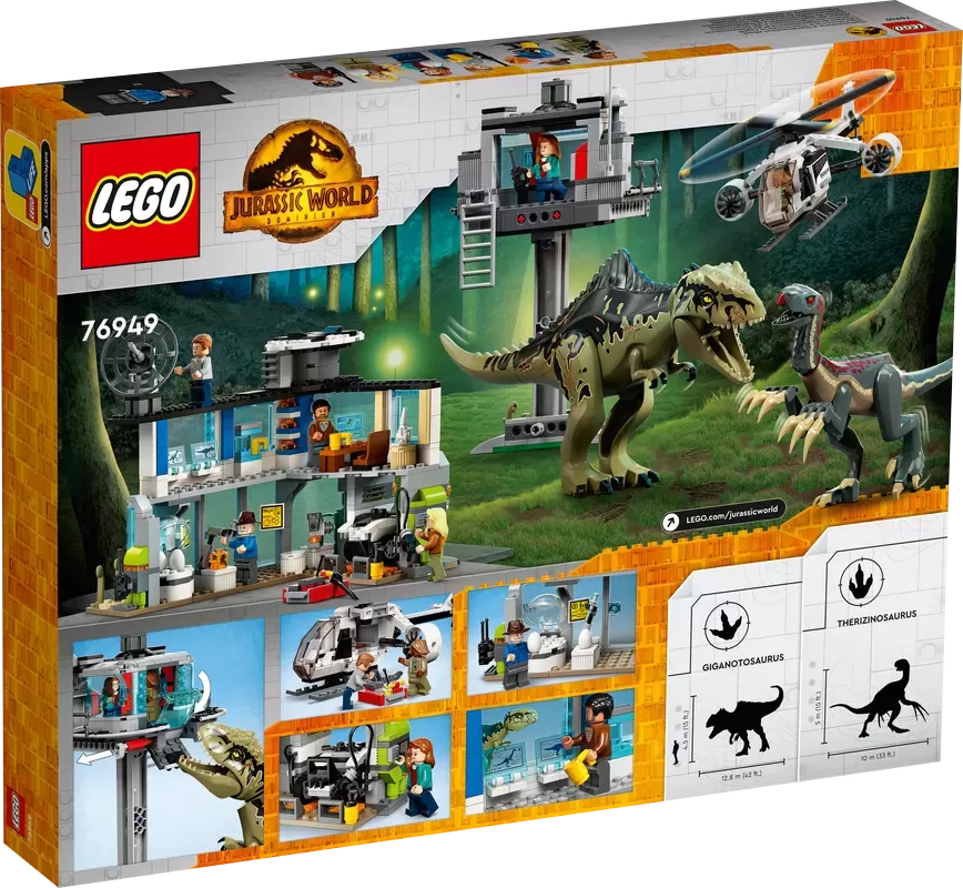 JURASSIC WORLD GIGANOTOSAURUS & THERIZINOSAURUS ATTACK 76949