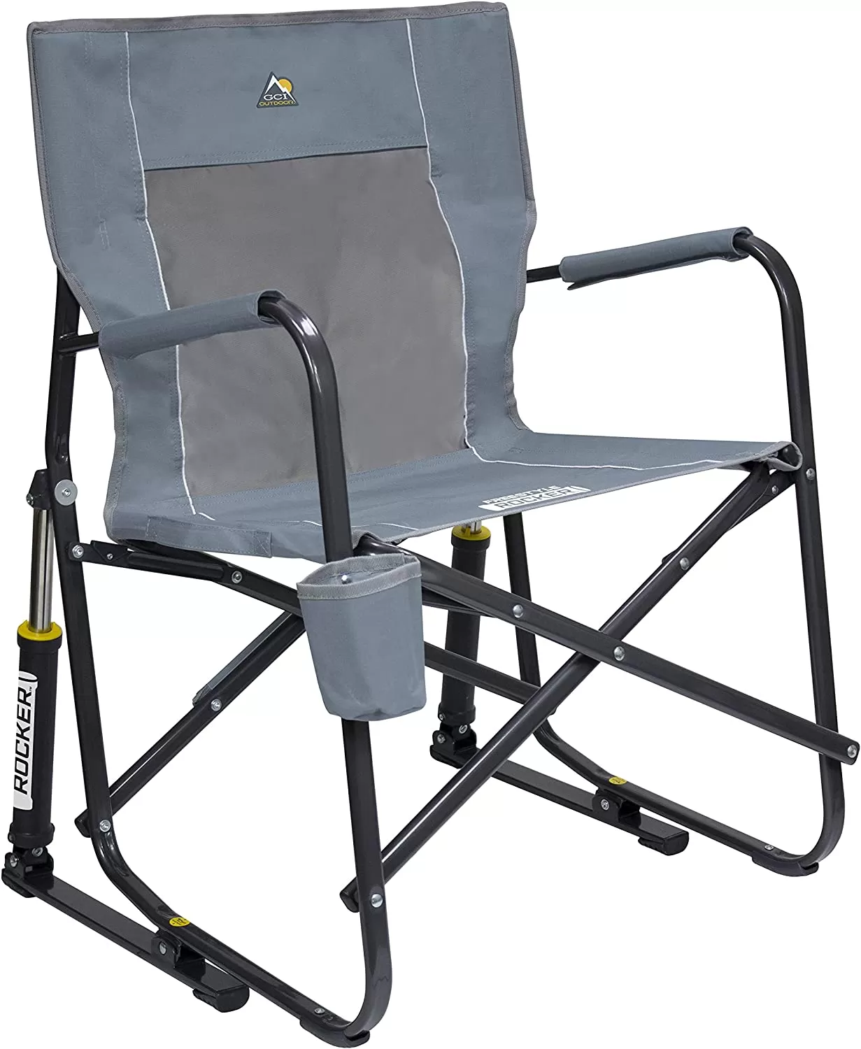 Outdoor Freestyle Rocker Portable Rocking Chair & Outdoor Camping Chair, ergonomic Nylon, Indigo Blue