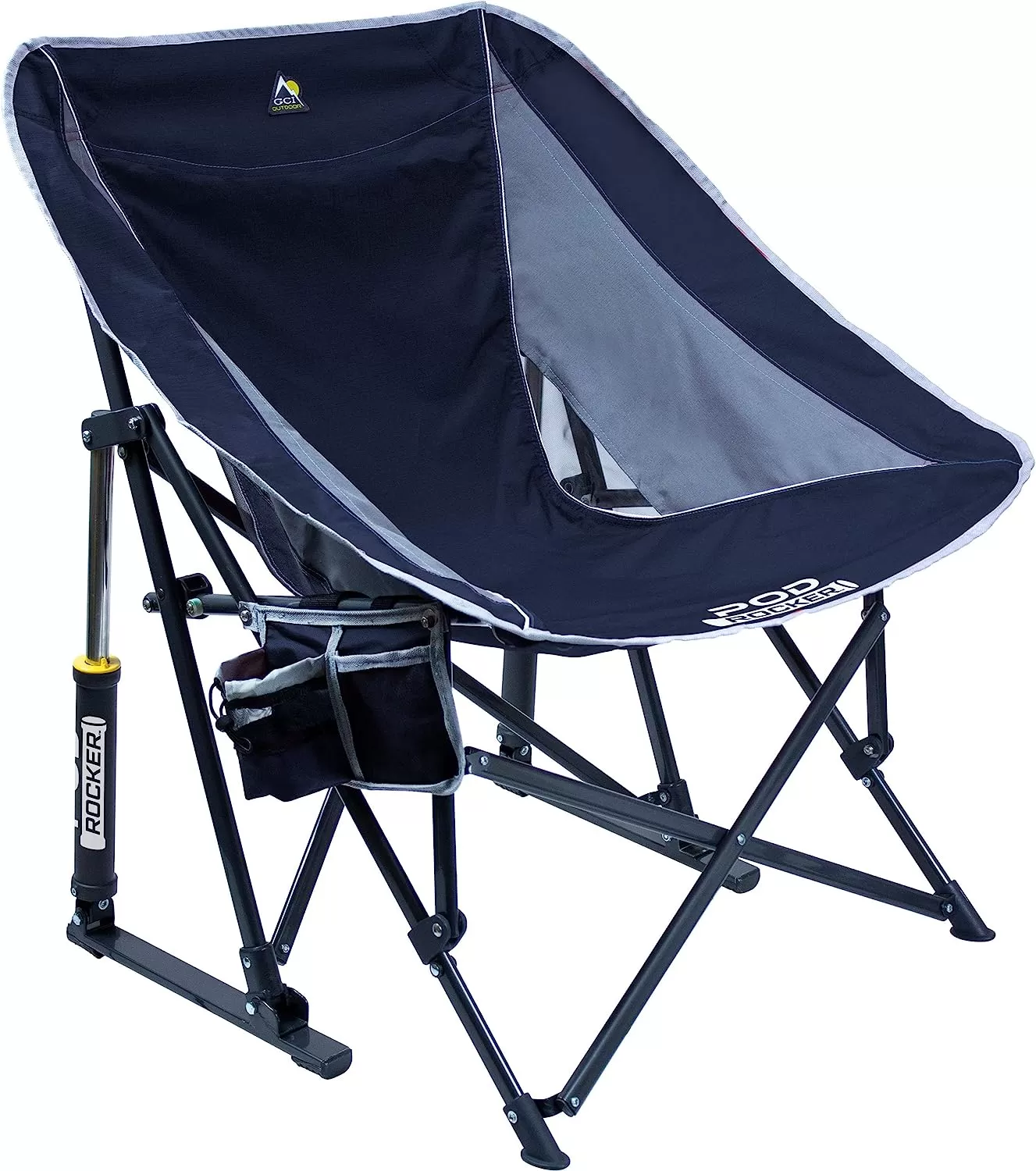 Outdoor Freestyle Rocker Portable Rocking Chair & Outdoor Camping Chair, ergonomic Nylon, Indigo Blue