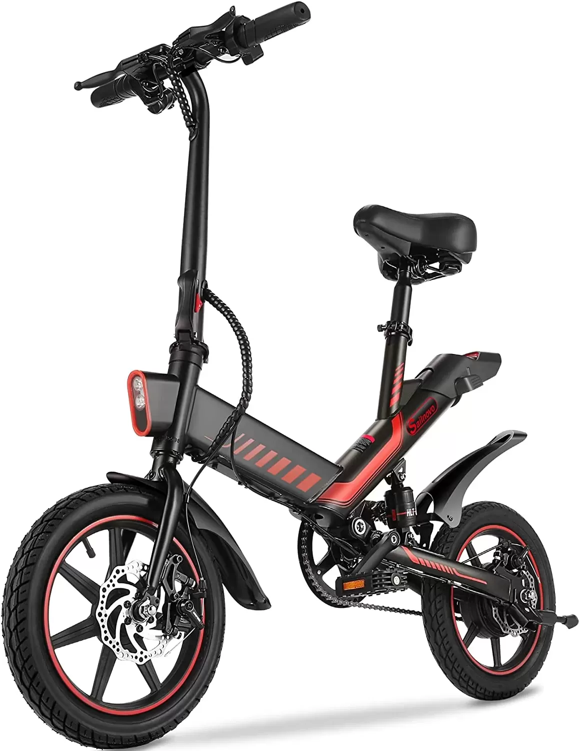 Sailnovo Electric Bike, Electric Bicycle with 18.5mph Electric Bikes for Adults Teens E Bike with Pedals, 14
