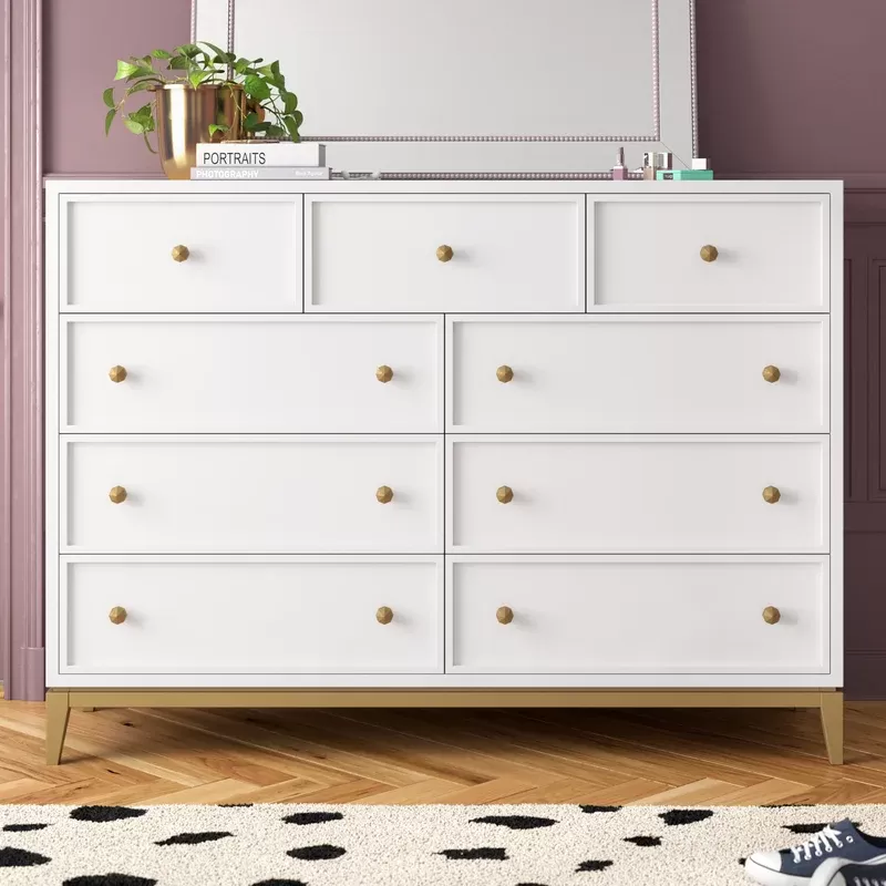 Yazmin 9 Drawer 60'' W Double Dresser