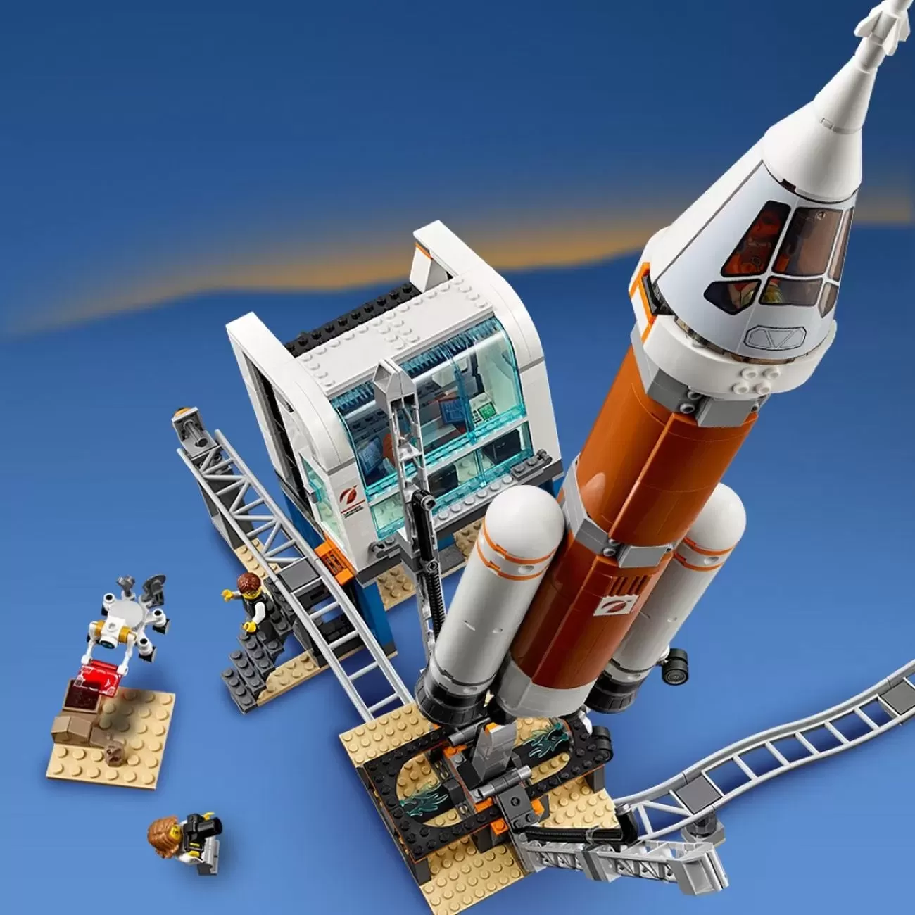 60228 CITY DEEP SPACE ROCKET AND LAUNCH CONTROL
