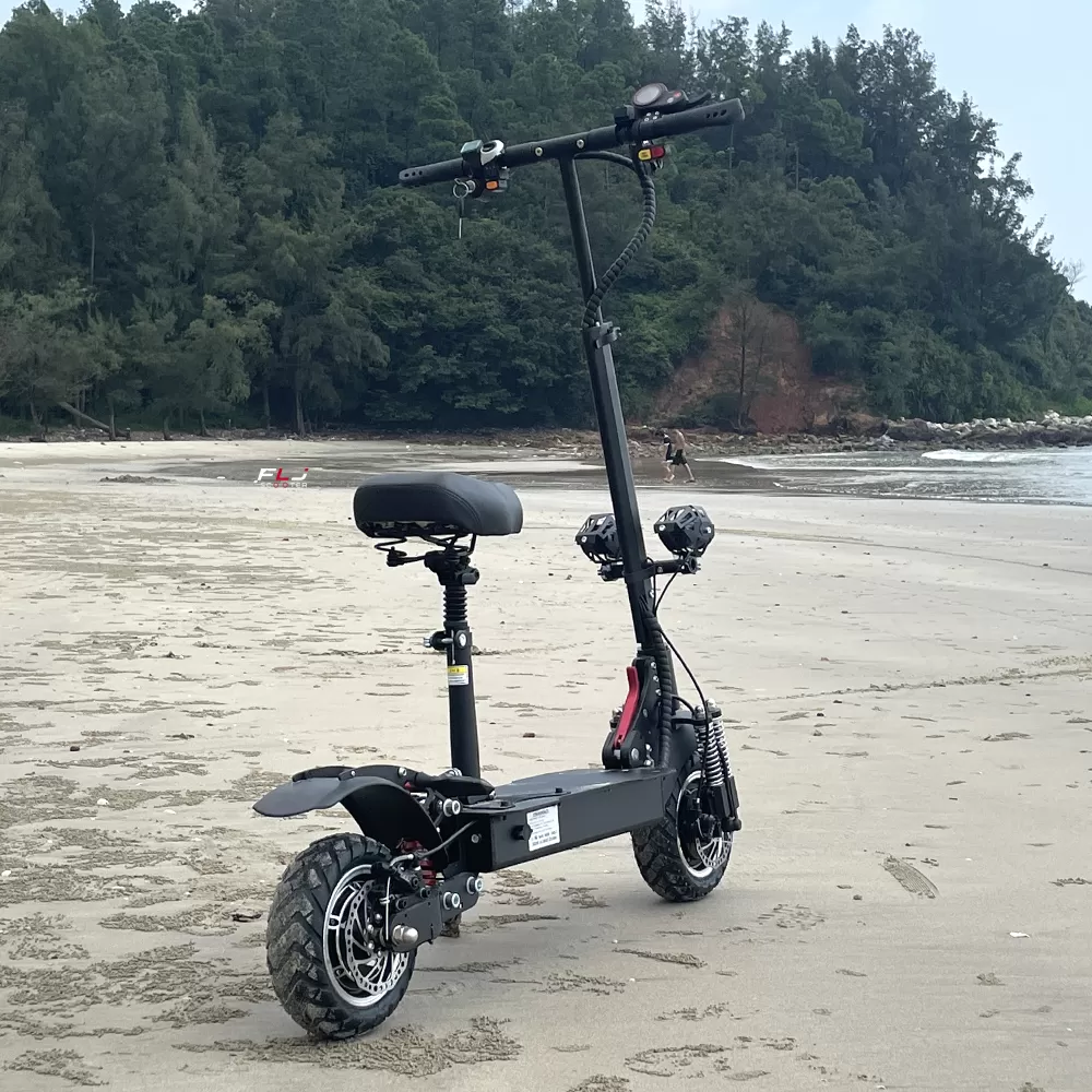 (š„Limited Time Sale) T4 10inch 2400W E Scooter with Off Road Tire Foldable Dual Motor Electric scooter