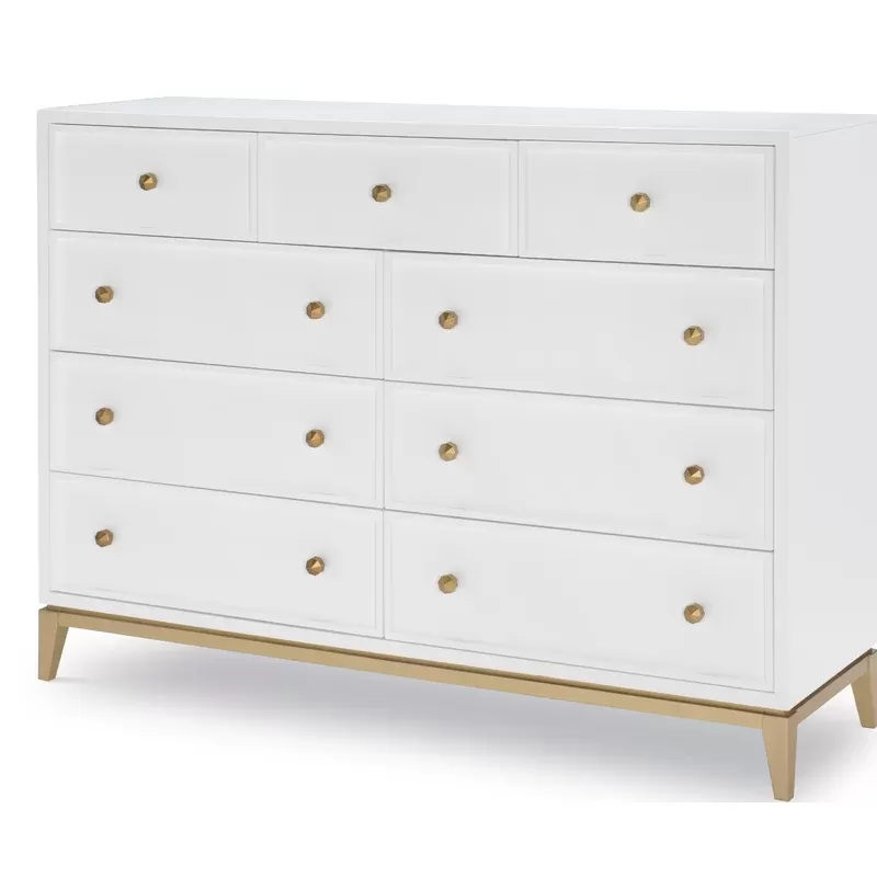 Yazmin 9 Drawer 60'' W Double Dresser