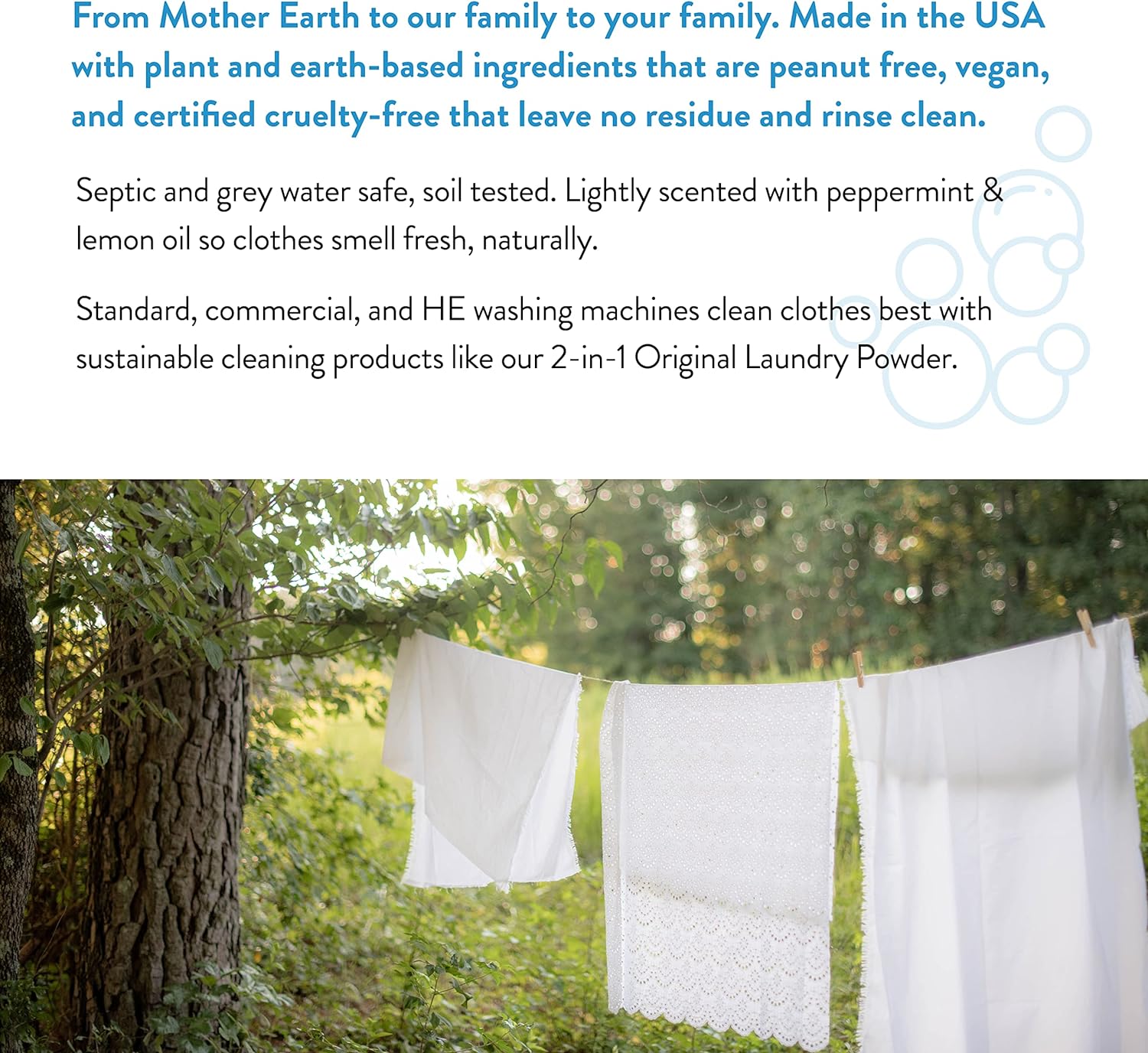 Molly's Suds Original Laundry Detergent Powder | Natural Laundry Detergent Powder for Sensitive Skin | Earth-Derived Ingredients, Stain Fighting | 120 Loads (Citrus Grove)