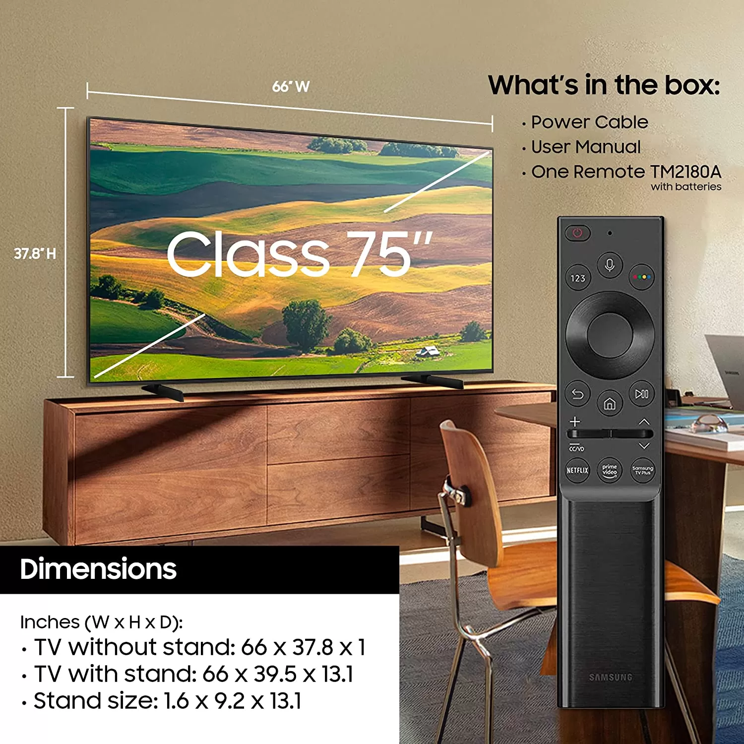85-Inch Class Crystal 4K UHD AU8000 Series HDR, 3 HDMI Ports, Motion Xcelerator, Tap View, PC on TV, Q Symphony, Smart TV with Alexa Built-In (UN85AU8000FXZA, 2021 Model)