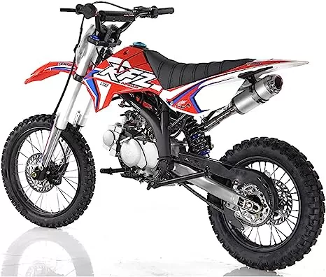 125cc Adult Dirt Bike with 4 Speed Manual Transmission, Dual Stock Frames! Big 17