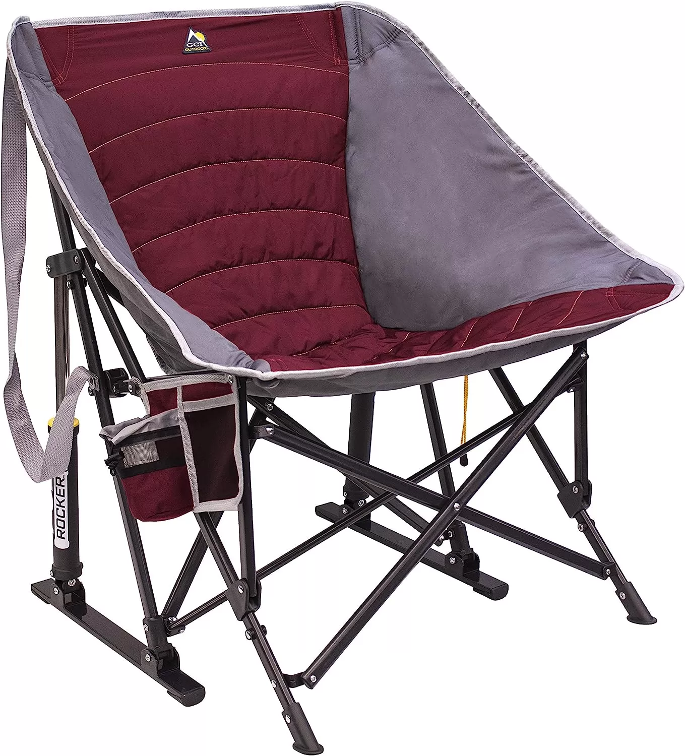 Outdoor Freestyle Rocker Portable Rocking Chair & Outdoor Camping Chair, ergonomic Nylon, Indigo Blue