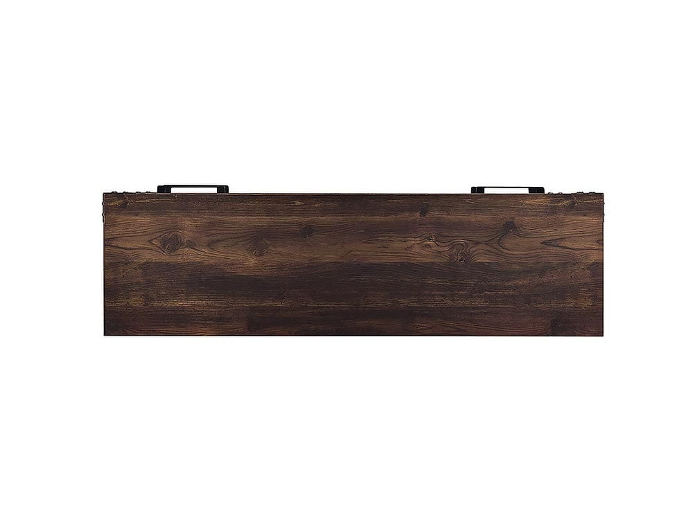 Perry Electric Fireplace TV Stand in Rustic Brown - SP6543-OF