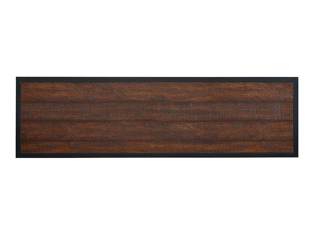 Matthew Electric Fireplace Media Console in Brown