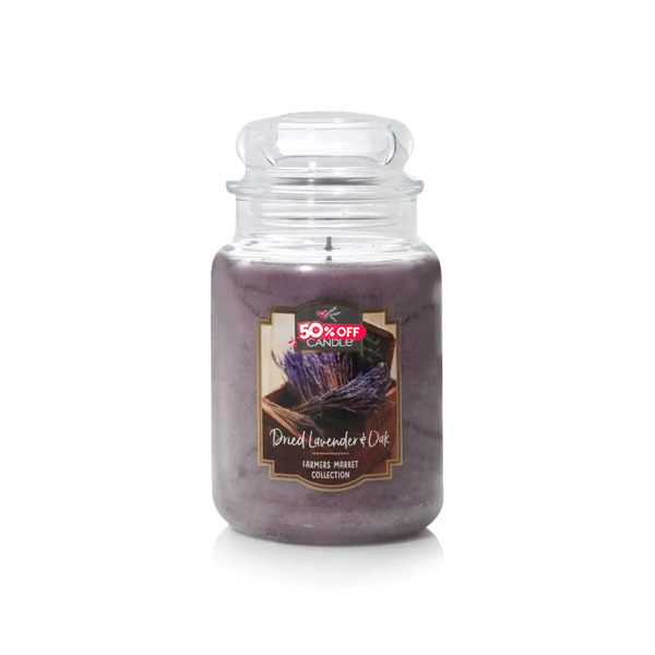Dried Lavender & Oak Original Large Jar Candle