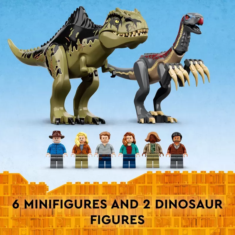 JURASSIC WORLD GIGANOTOSAURUS & THERIZINOSAURUS ATTACK 76949