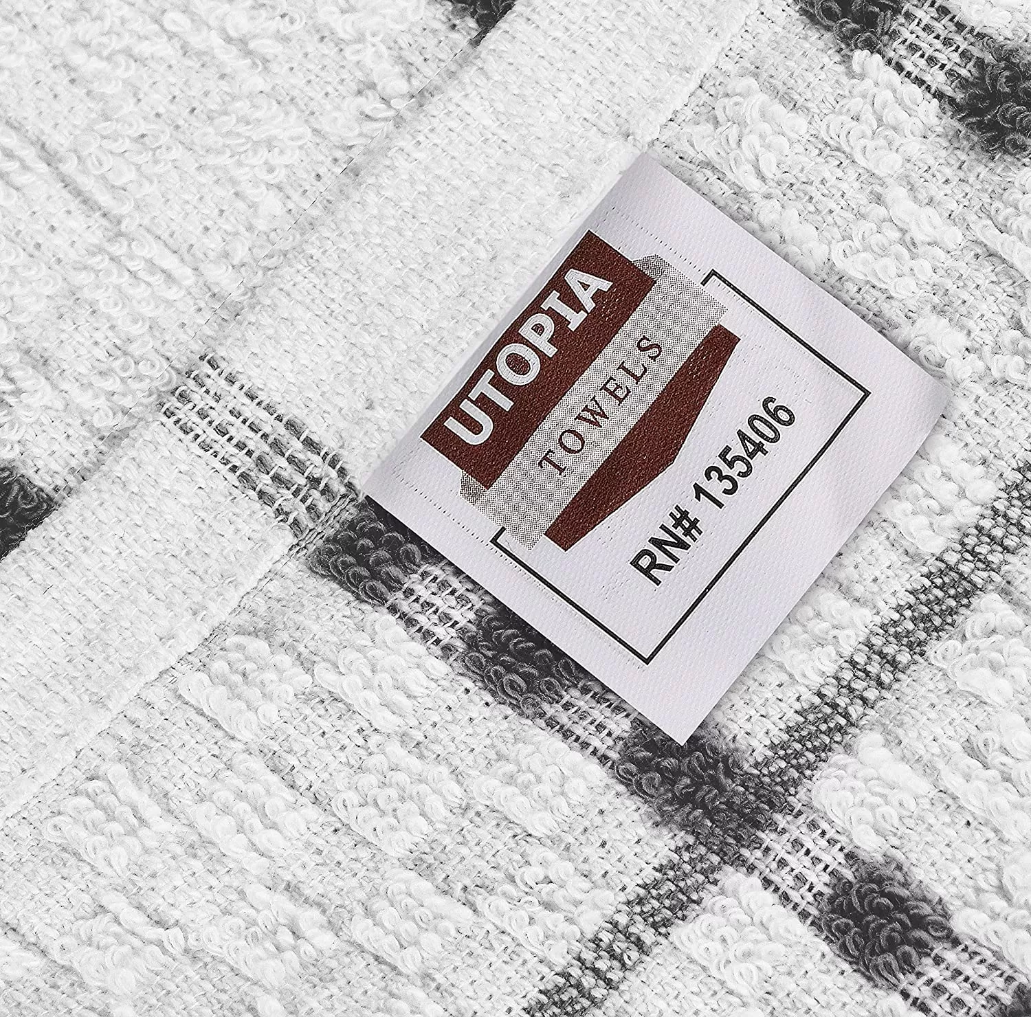 Kitchen Towels 12 Pack, 15 x 25 Inches, 100% Ring Spun Cotton Super Soft and Absorbent Linen Dish Towels, Tea Towels and Bar Towels Set (Black)