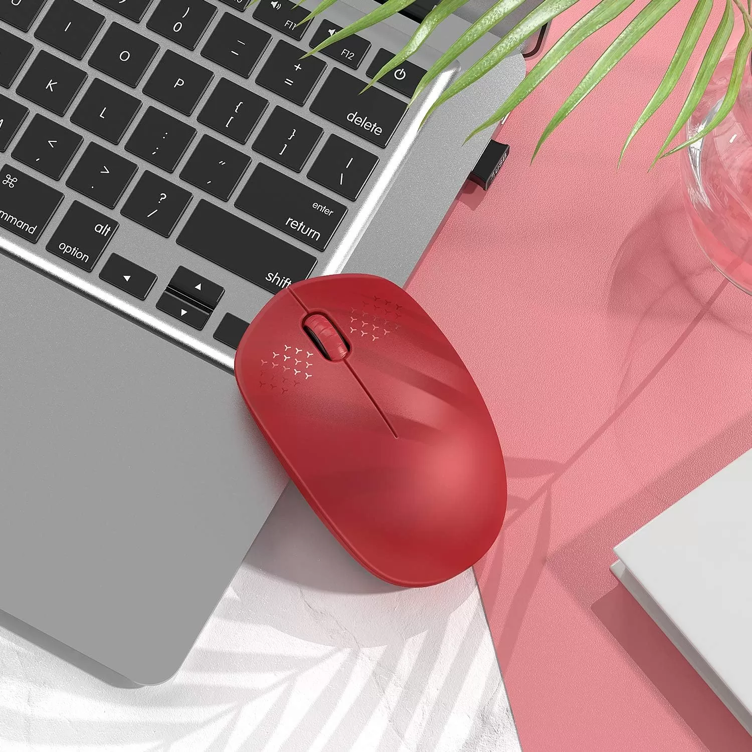 seenda Wireless Mouse, 2.4G Noiseless Mouse with USB Receiver - Portable Computer Mice for PC, Tablet, Laptop with Windows System - Mint Green