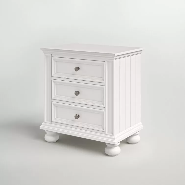 28'' Tall 3 - Drawer Nightstand  Set of 2