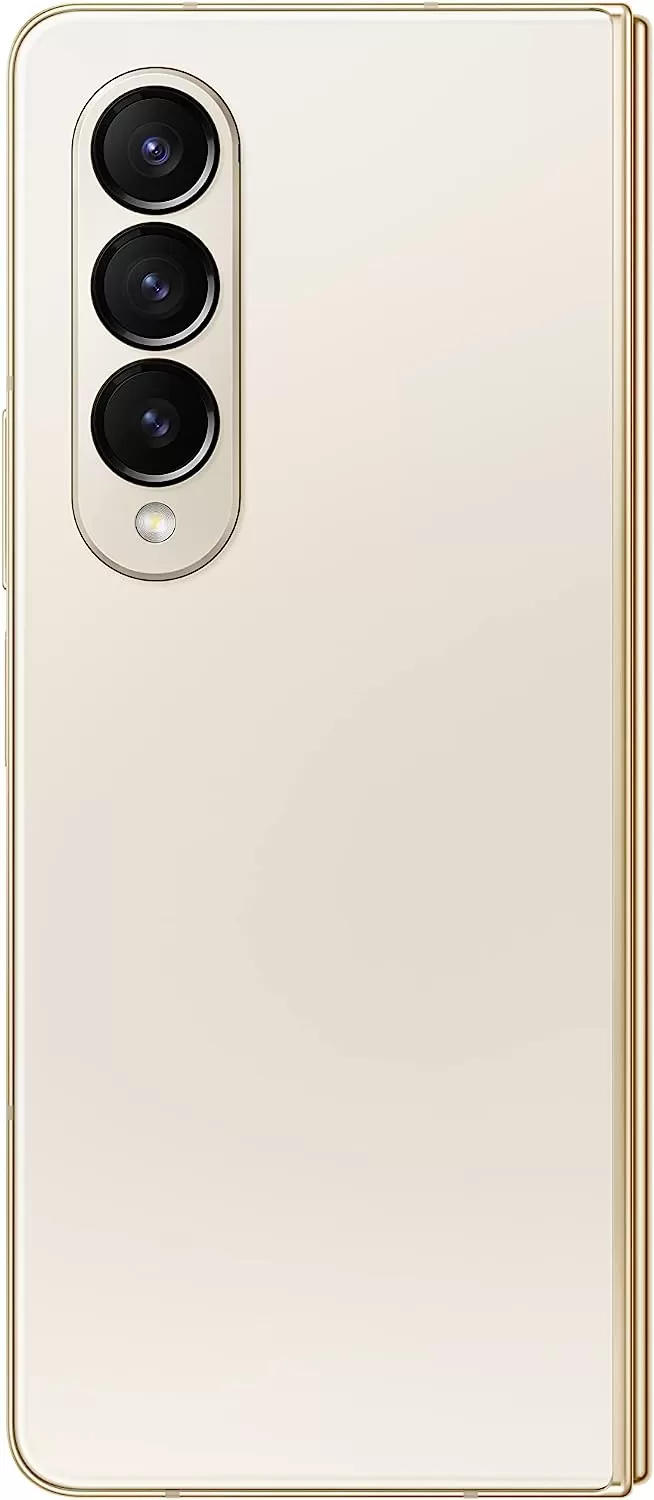 Galaxy Z Fold 4 Cell Phone, Factory Unlocked Android Smartphone, 256GB, Flex Mode, Hands Free Video, Multi Window View, Foldable Display, S Pen Compatible, US Version, 2022, Beige
