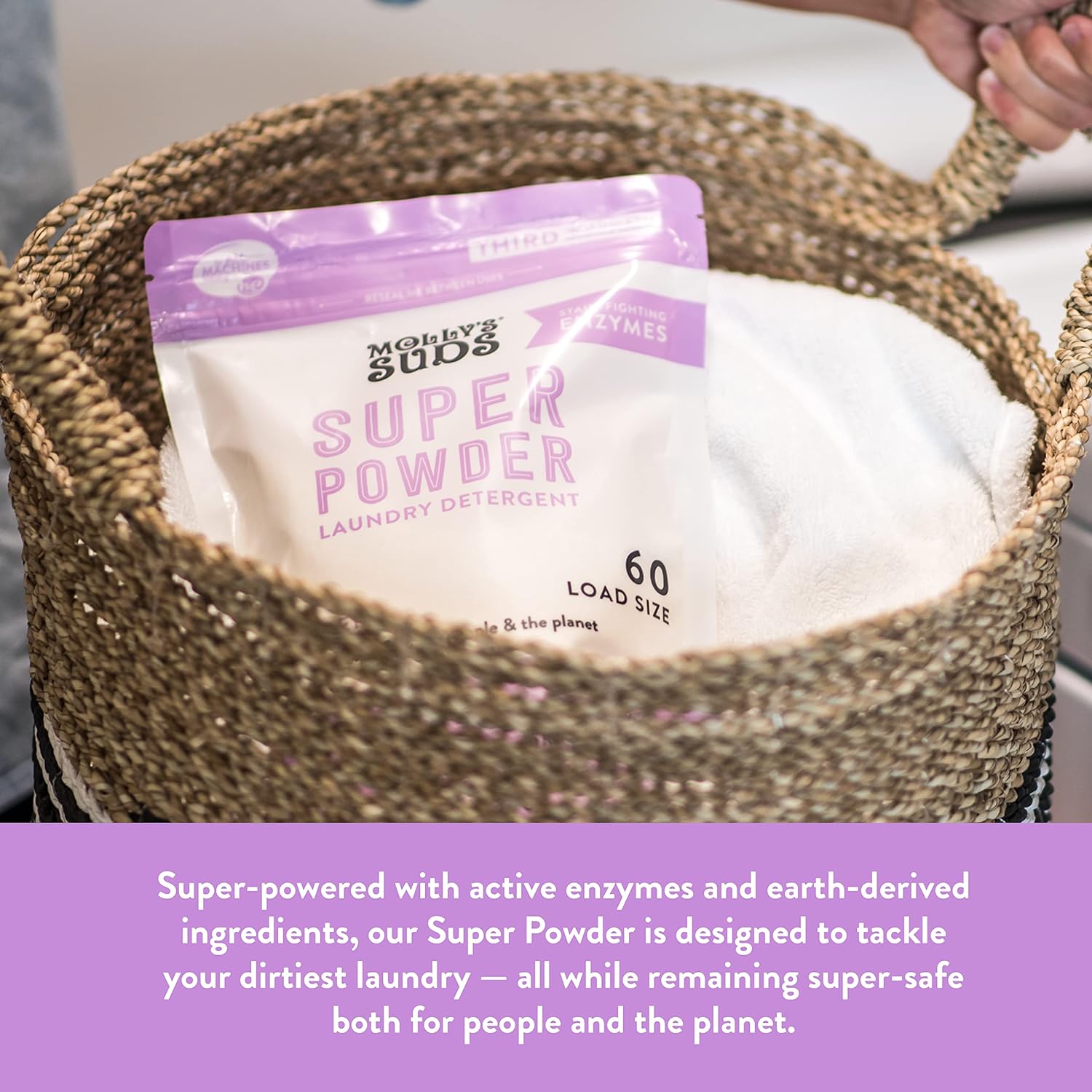 Molly's Suds Original Laundry Detergent Powder | Natural Laundry Detergent Powder for Sensitive Skin | Earth-Derived Ingredients, Stain Fighting | 120 Loads (Citrus Grove)