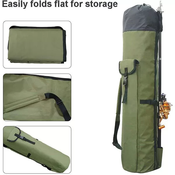 Portable Fishing Rod & Tackle Bag