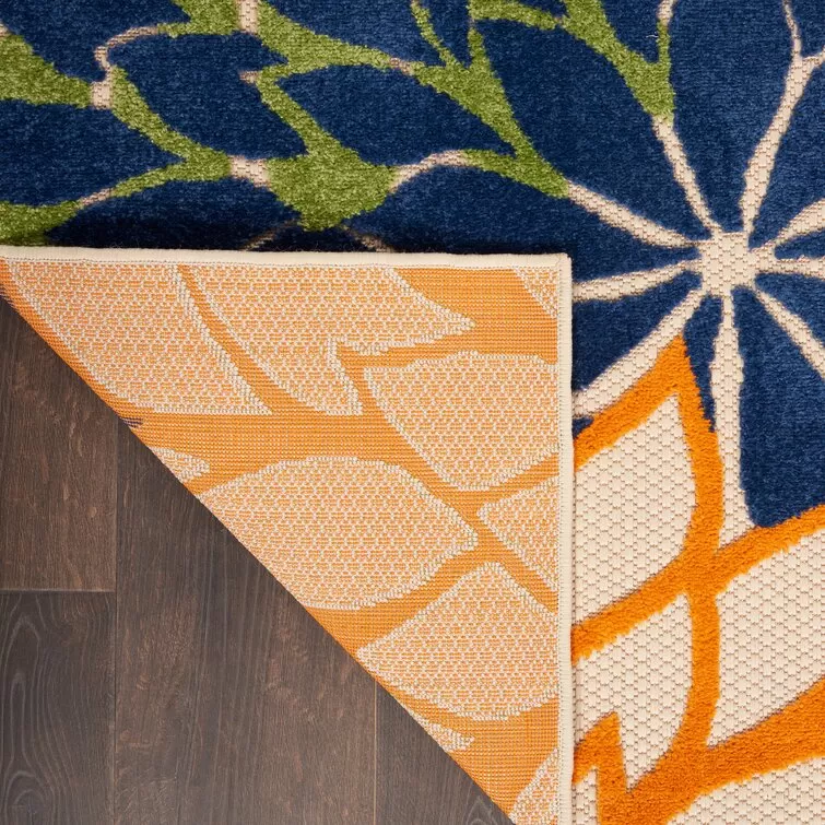 Miraloma Green/Red/Orange Indoor/Outdoor Rug