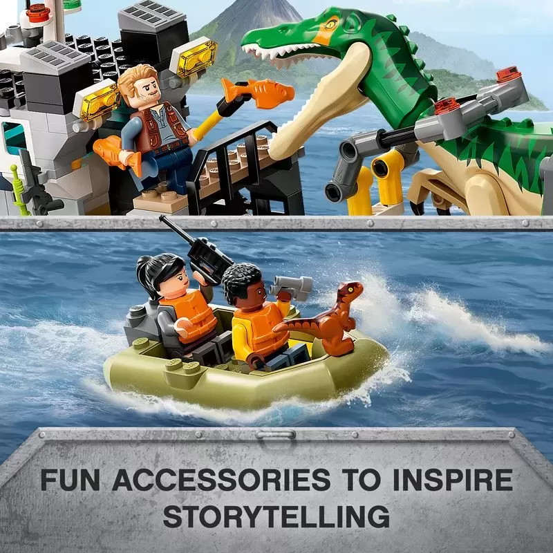76942 JURASSIC WORLD BARYONYX DINOSAUR BOAT ESCAPE