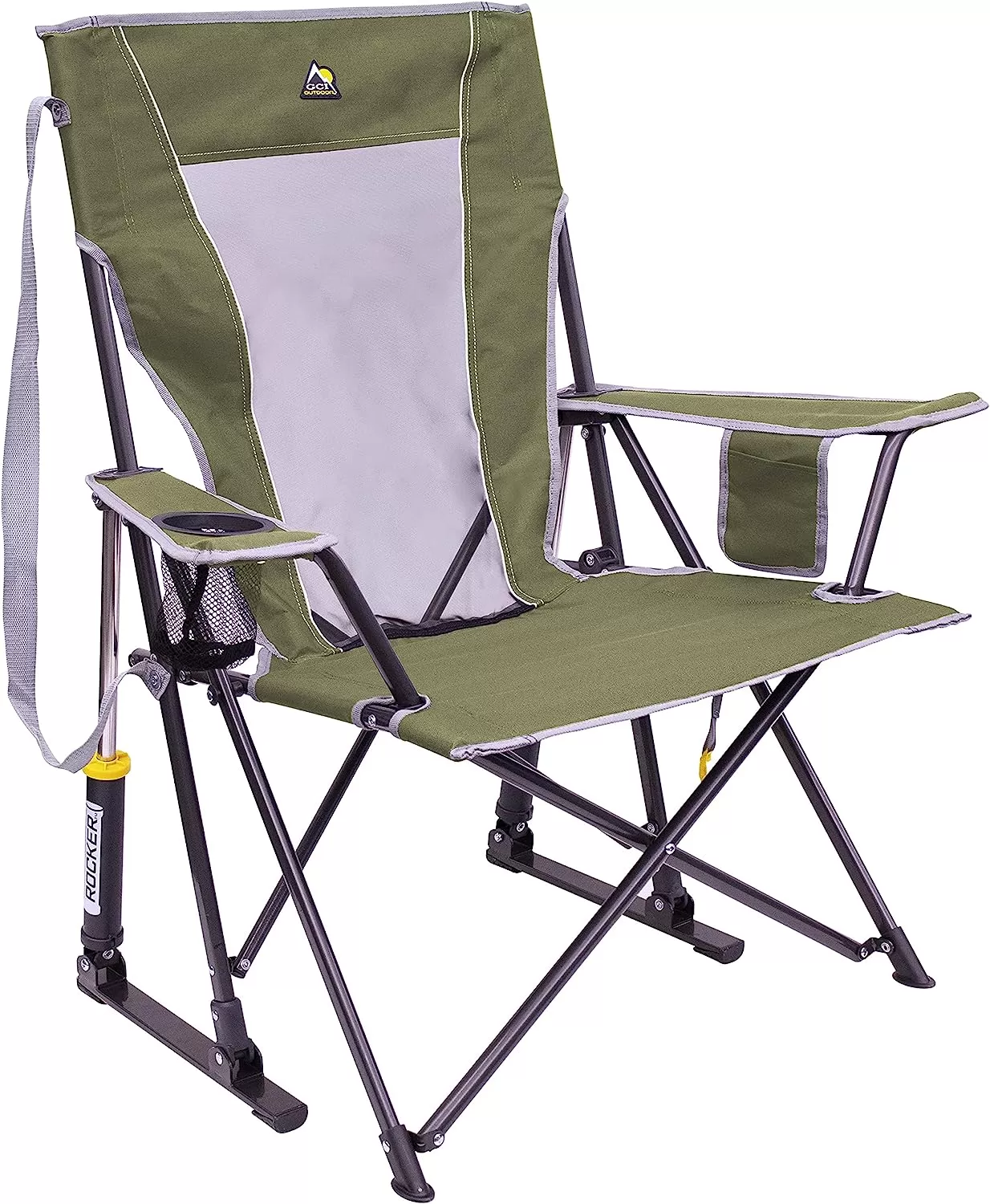Outdoor Freestyle Rocker Portable Rocking Chair & Outdoor Camping Chair, ergonomic Nylon, Indigo Blue